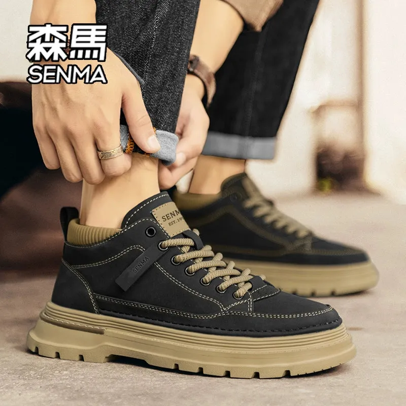 Senma Insulated Cotton-Padded Workwear Martin Boots – Rugged Comfort, Winter Style