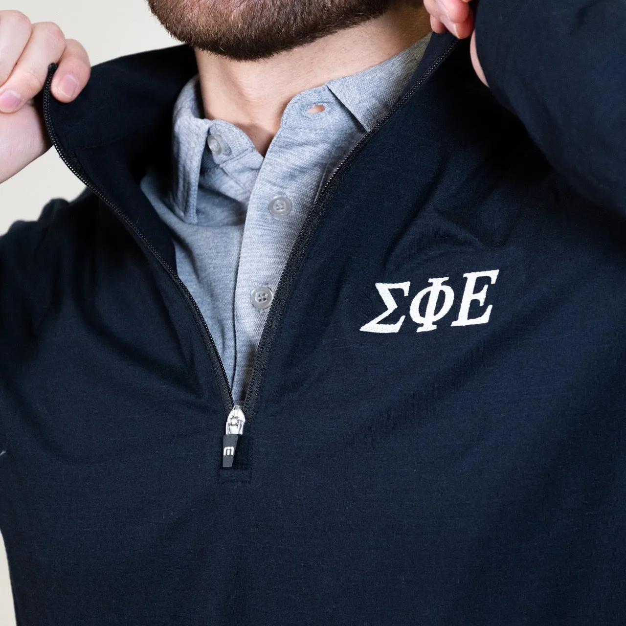 SigEp Quarter Zip by TravisMathew