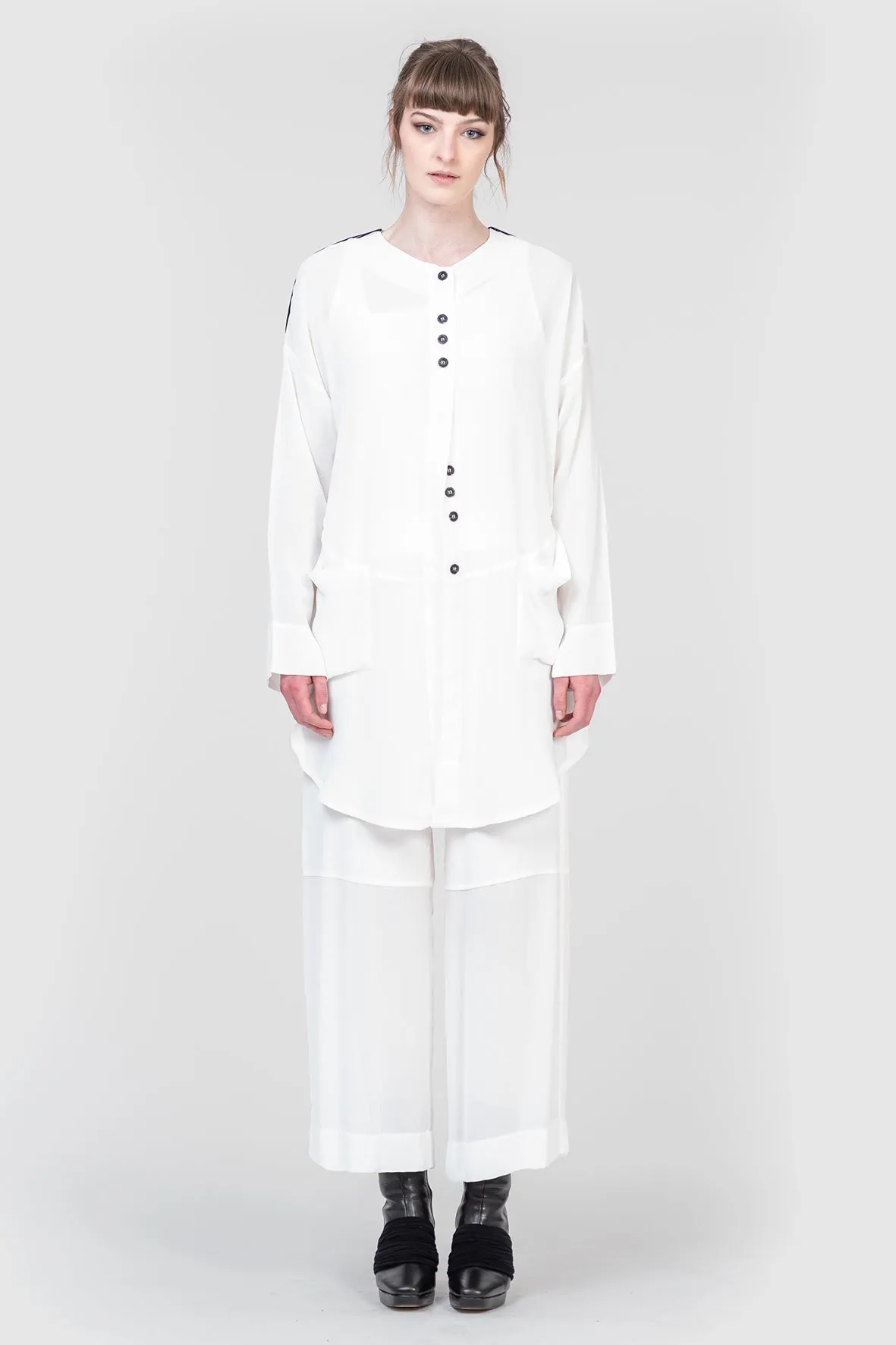 Smooth Runnings - Viscose Pants - Chalk
