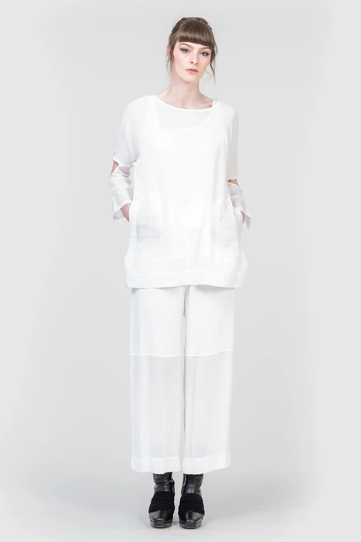 Smooth Runnings - Viscose Pants - Chalk