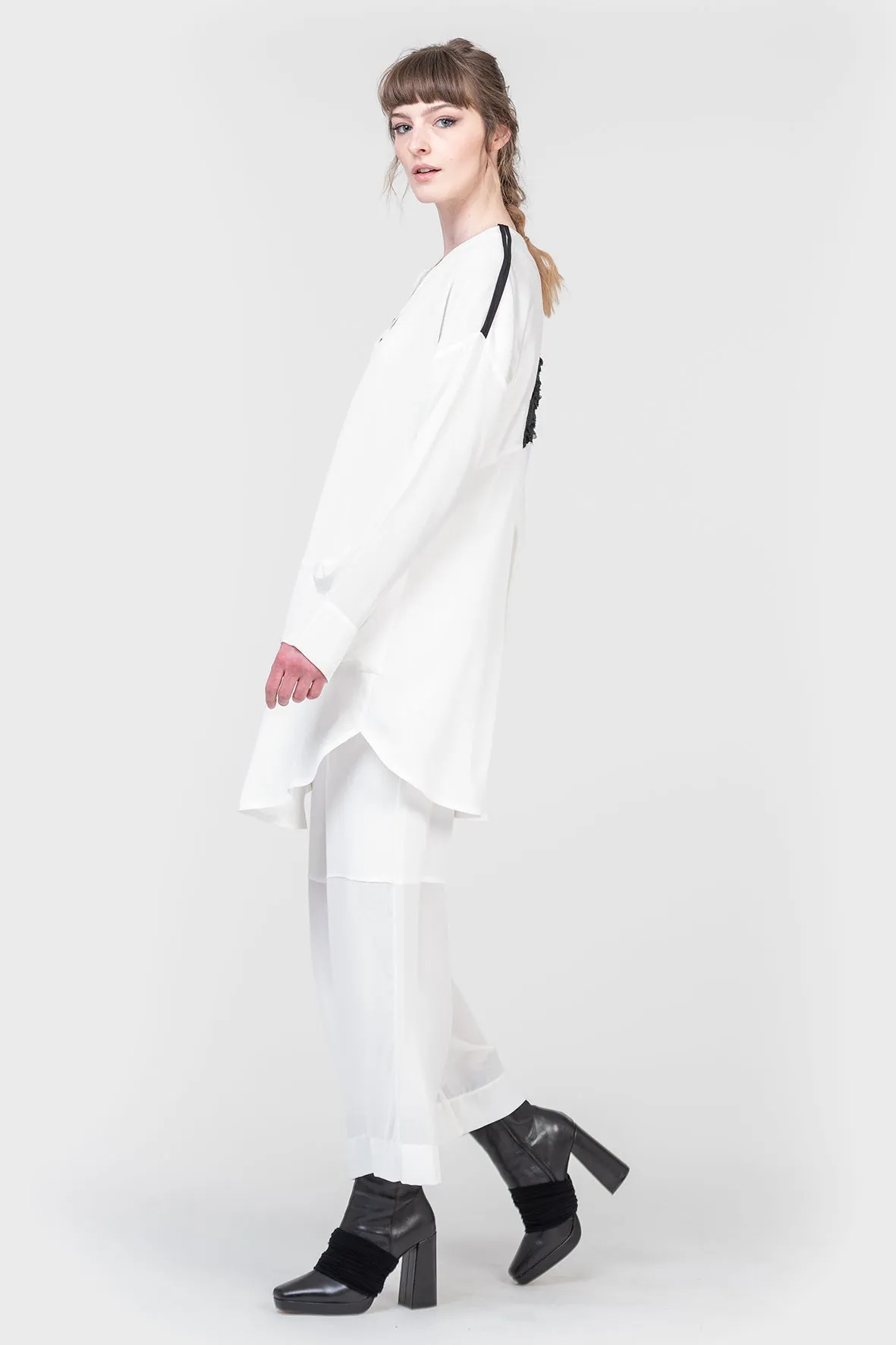 Smooth Runnings - Viscose Pants - Chalk
