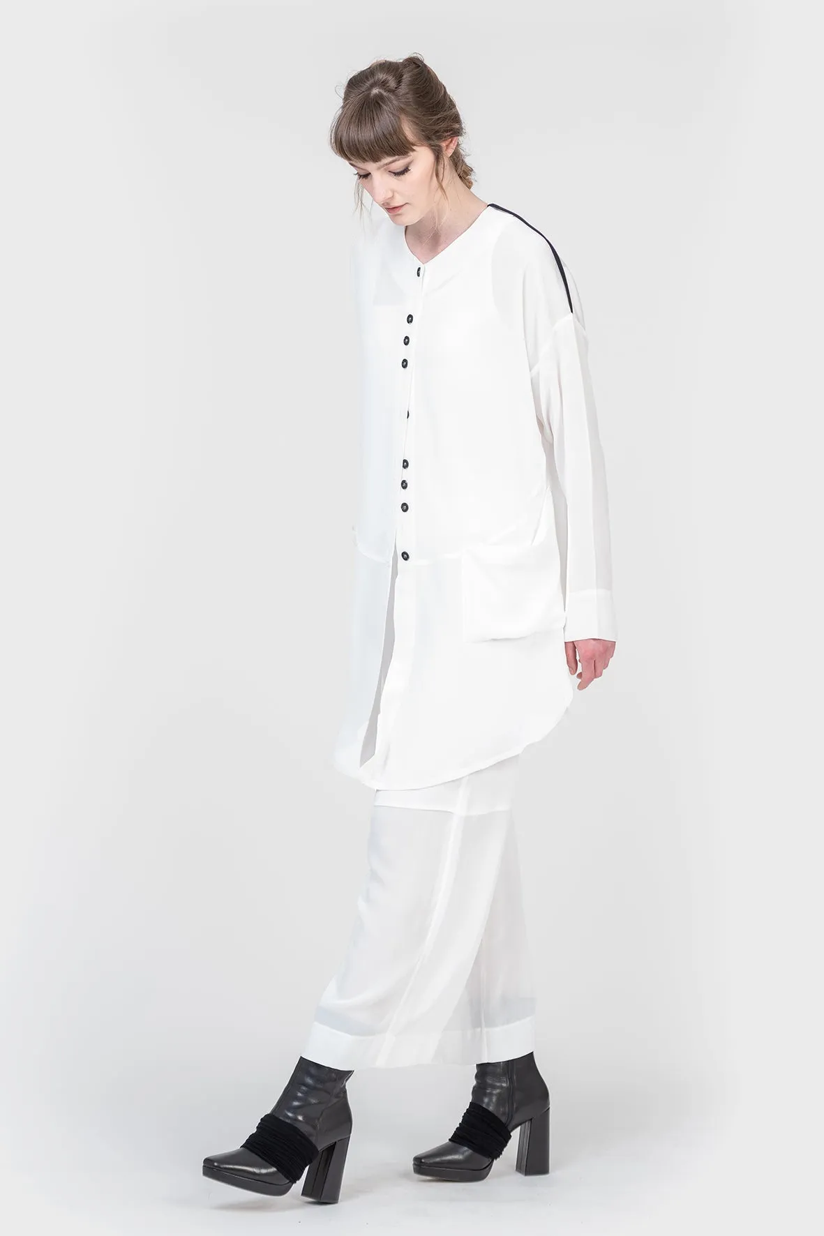Smooth Runnings - Viscose Pants - Chalk