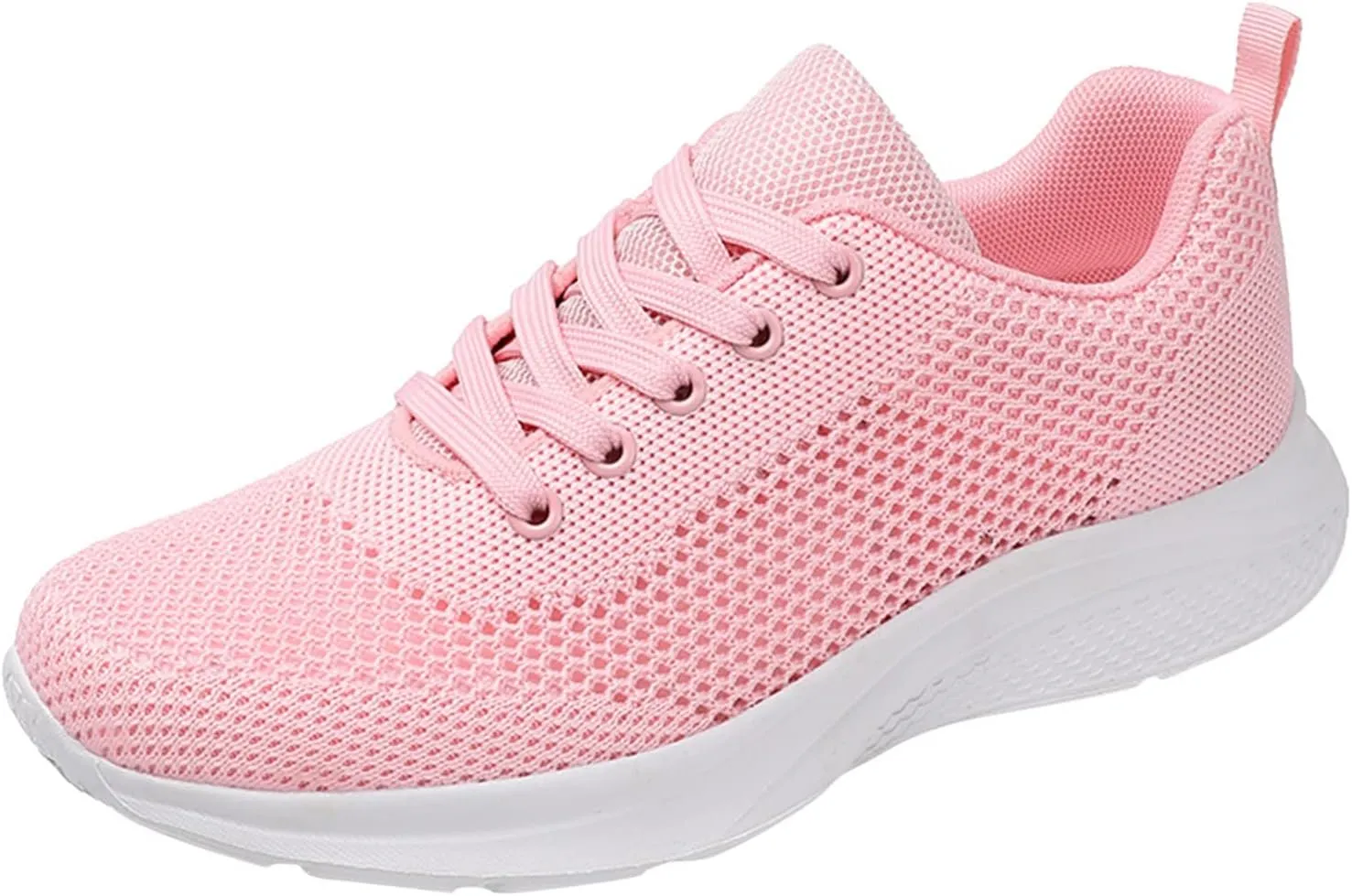 Sneakers for Women Casual Mesh Breathable Lace Up Walking Non Slip Work Shoes Women Athletic Women's Casual Shoes Casual Sneakers Black Tennis Shoe Trainers Shoe
