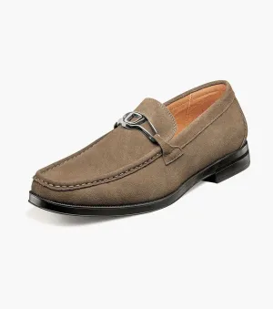 Stacy Adams PALLADIAN Moc Toe Slip on Fossil Suede Available in Size 10