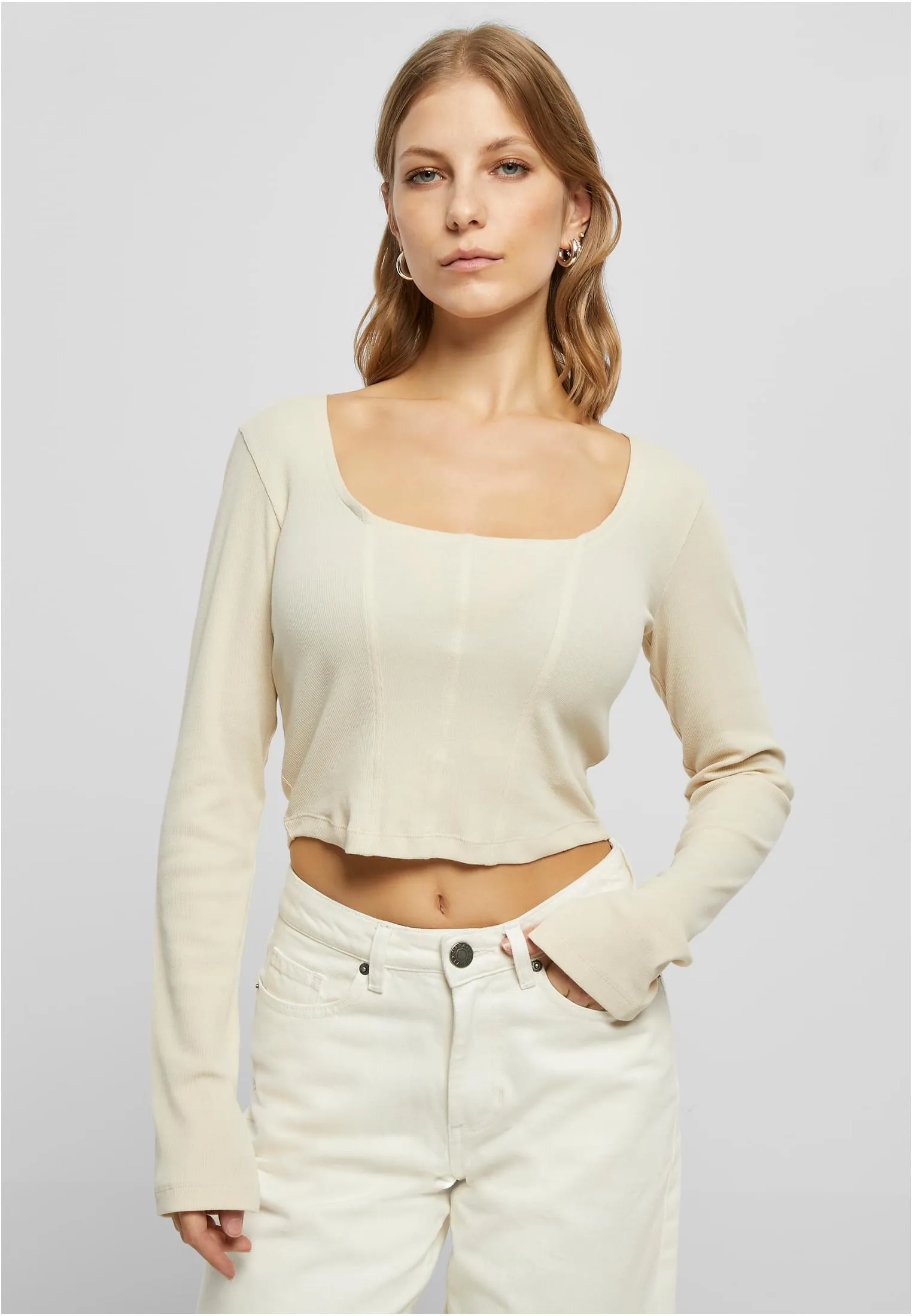 UC Short Rib Corsage Longsleeve
