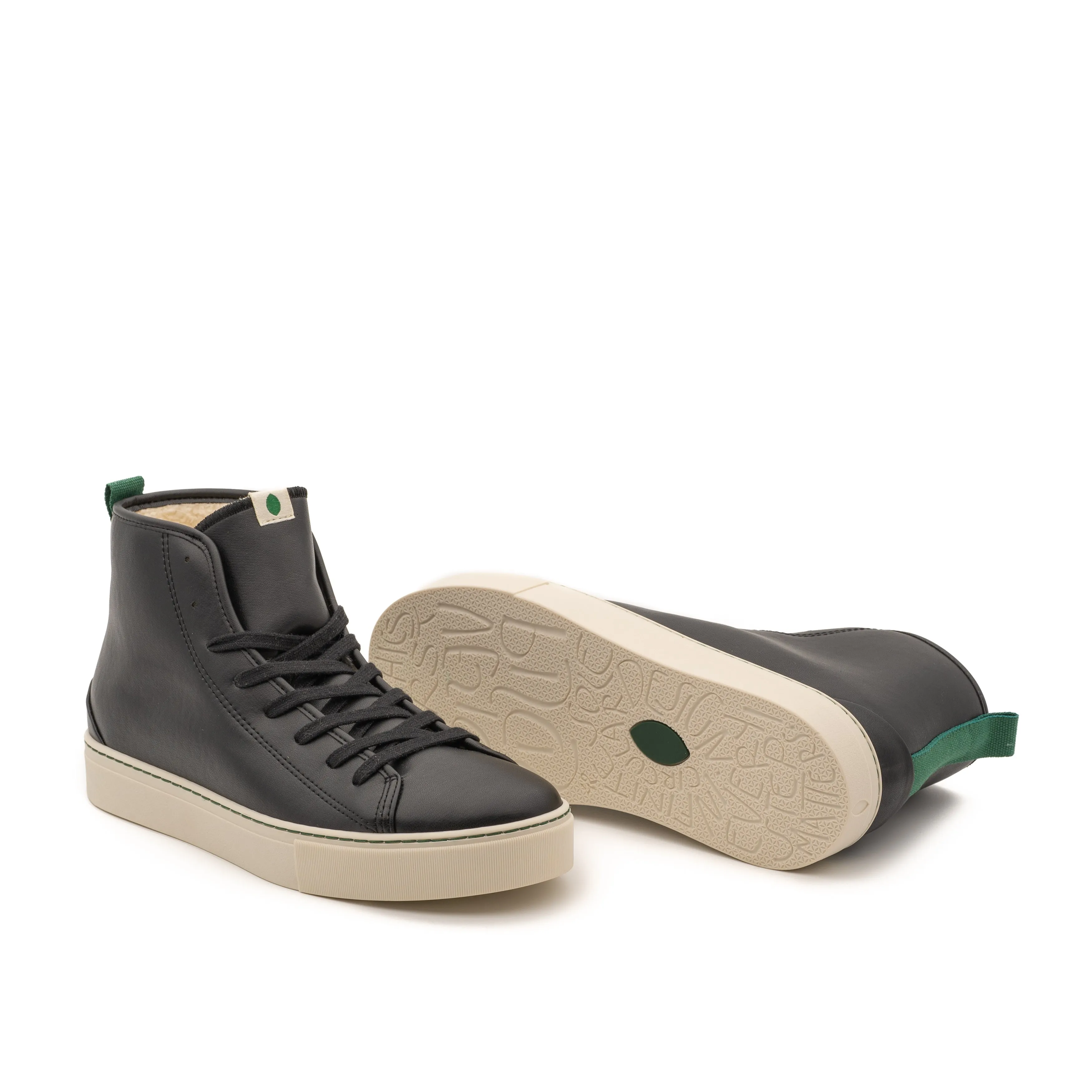 Vegan winter bootie black of veg PLA011