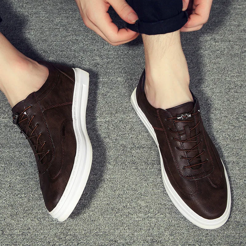 Versatile Summer Men’s Casual White Athletic Shoes