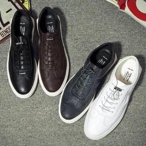 Versatile Summer Men’s Casual White Athletic Shoes
