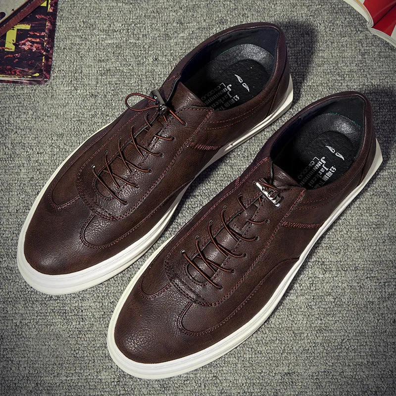 Versatile Summer Men’s Casual White Athletic Shoes