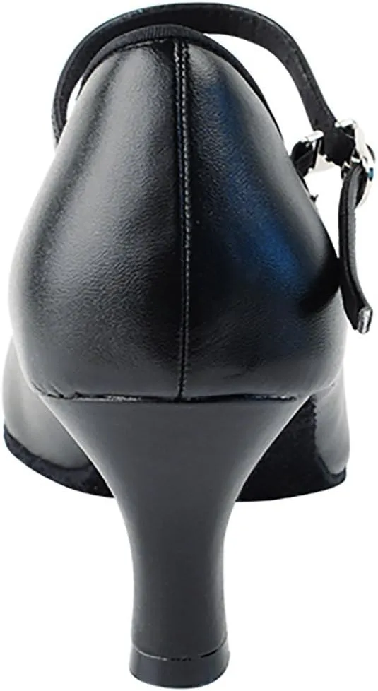 Very Fine Dance Shoes - Ladies Standard, Smooth Ballroom Dance Shoes - SERA5522-2.5-inch Heel and Foldable Brush Bundle