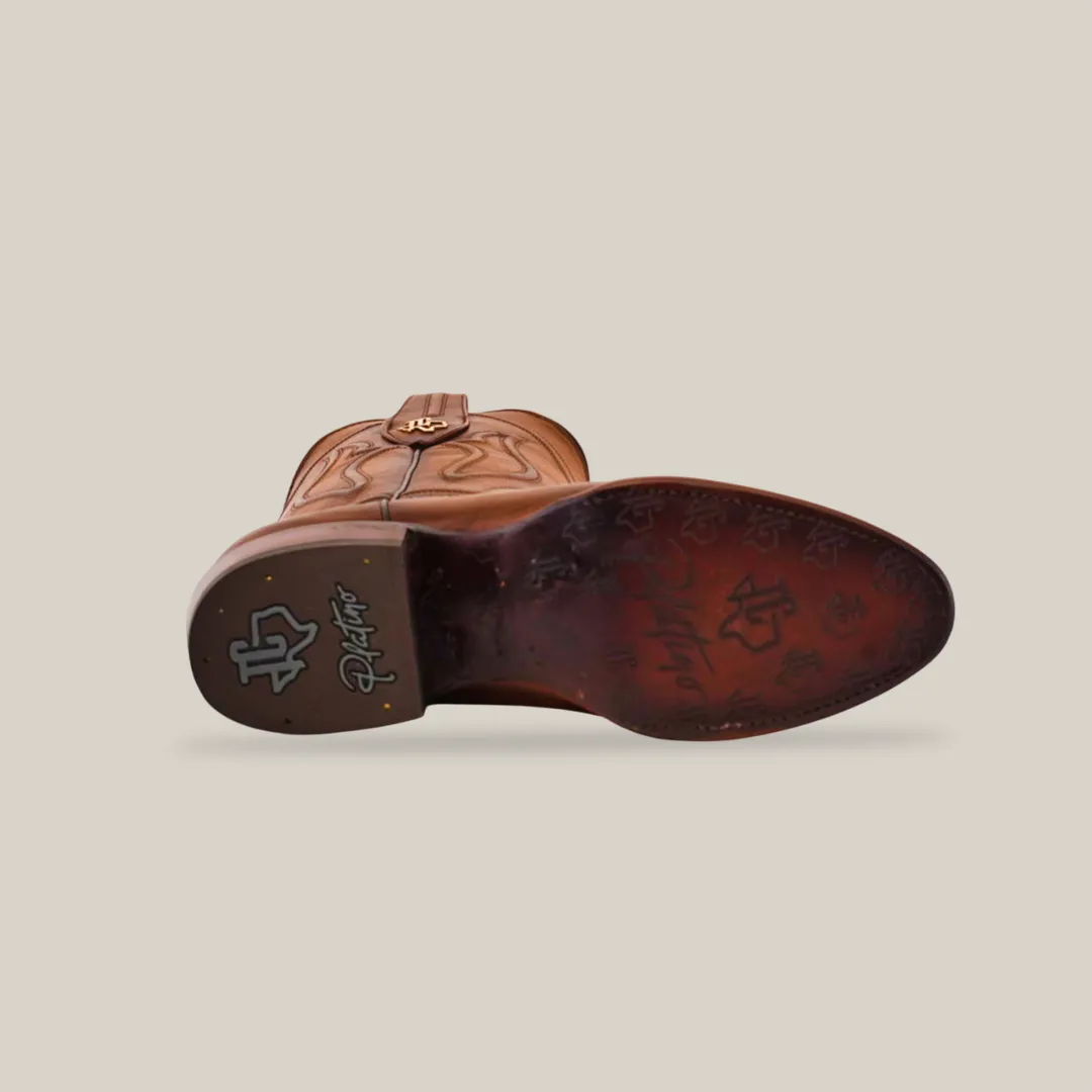 Western - Platinum - Honey - Roper Toe