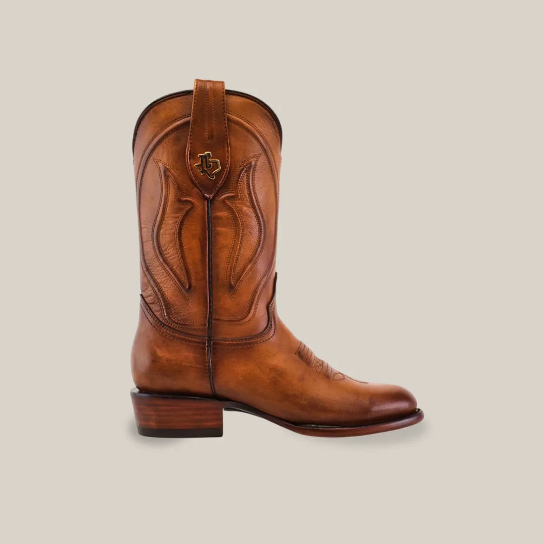 Western - Platinum - Honey - Roper Toe