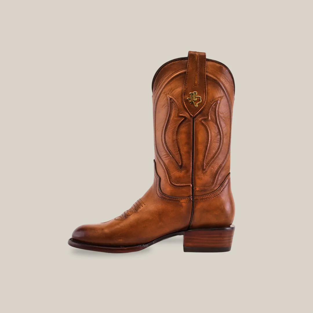 Western - Platinum - Honey - Roper Toe