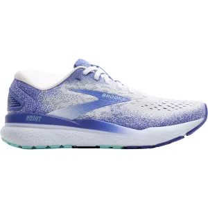 Women's Brooks Ghost 16 White/Amparo Blue/Limpet Shell Mesh