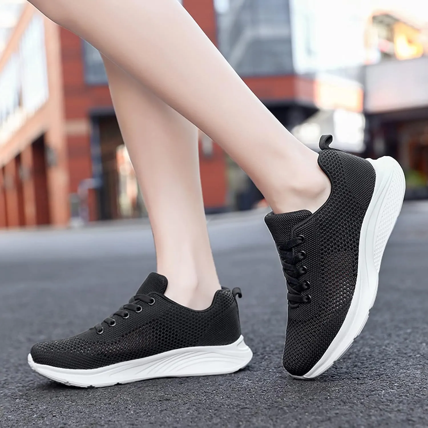 Womens Lace Up Walking Shoes Memory Foam Lightweight Comfort Running Shoes for Women Sports Casual Shoes Slip On Men Shoes Sneakers Slip On Tennis Shoe Trainers Shoe