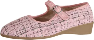 Women's Mary Jane Flats Comfortable Slip-on Flats Round Toe Dressy Ballet Shoes for Women