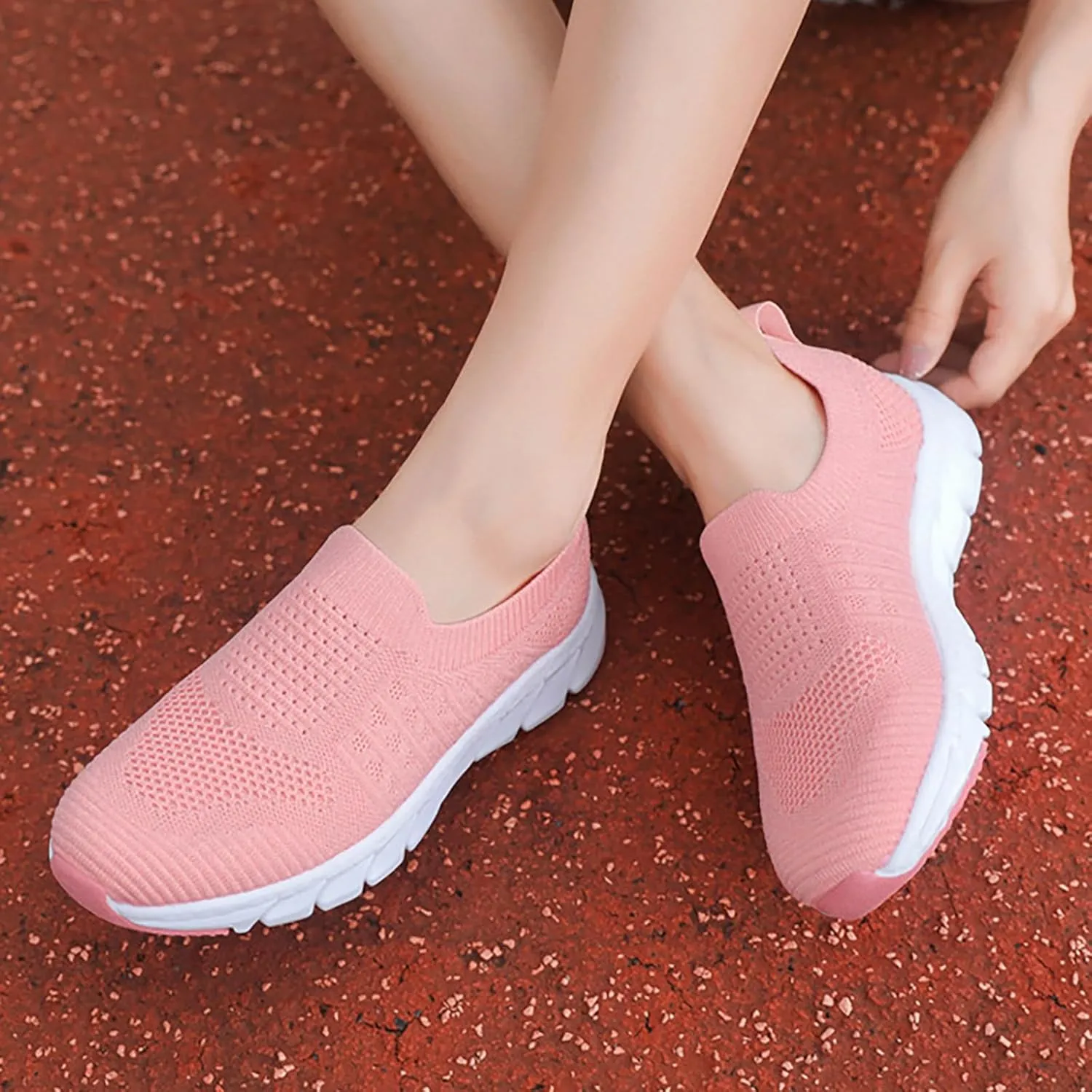 Womens Running Shoes Lightweight Tennis Shoes Non Slip Mens Running Shoes Dressy Women's Shoes Casual Fashion Sneakers White Tennis Shoe Trainers Shoe