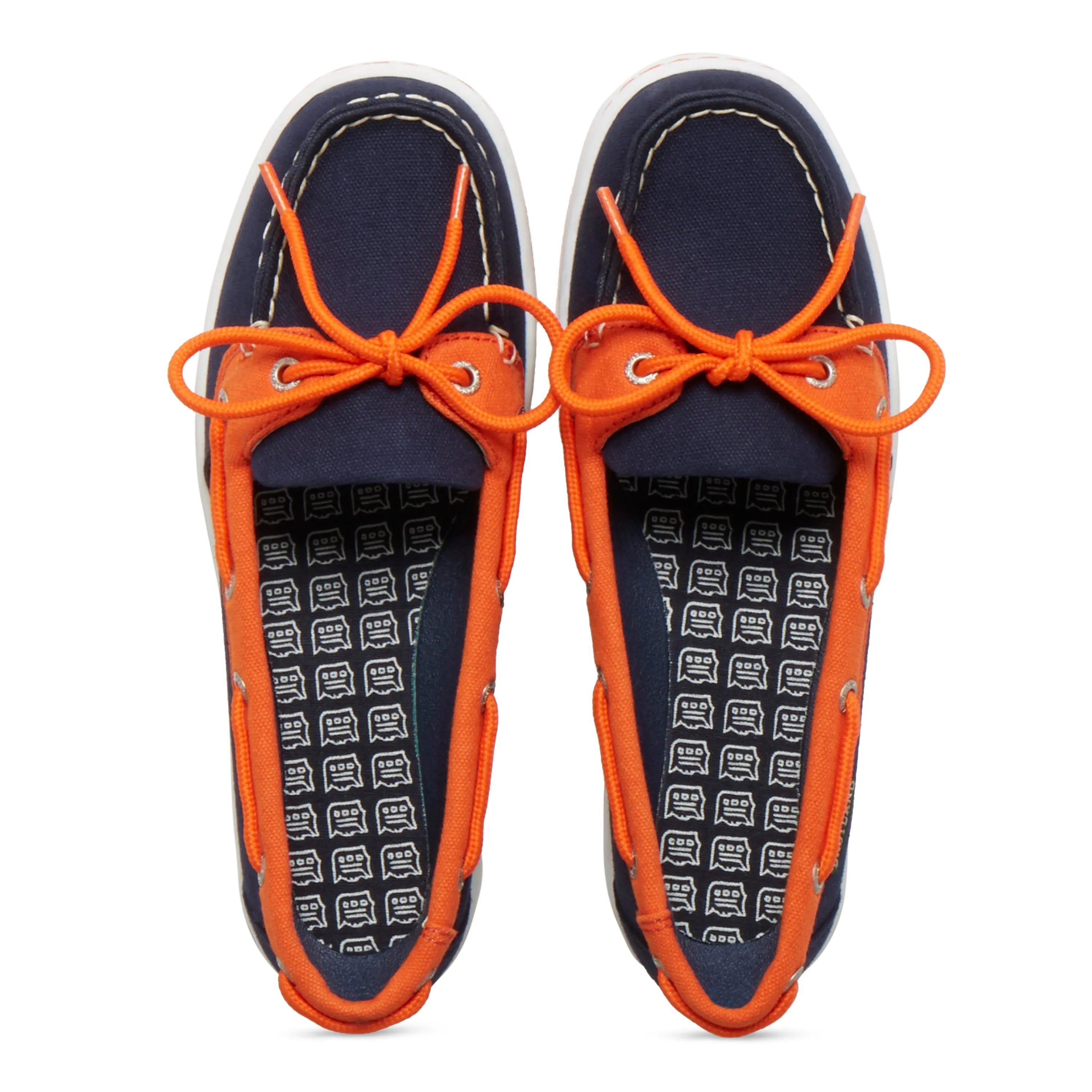 Women's Sunset MLB Detroit Tigers Canvas Boat Shoe