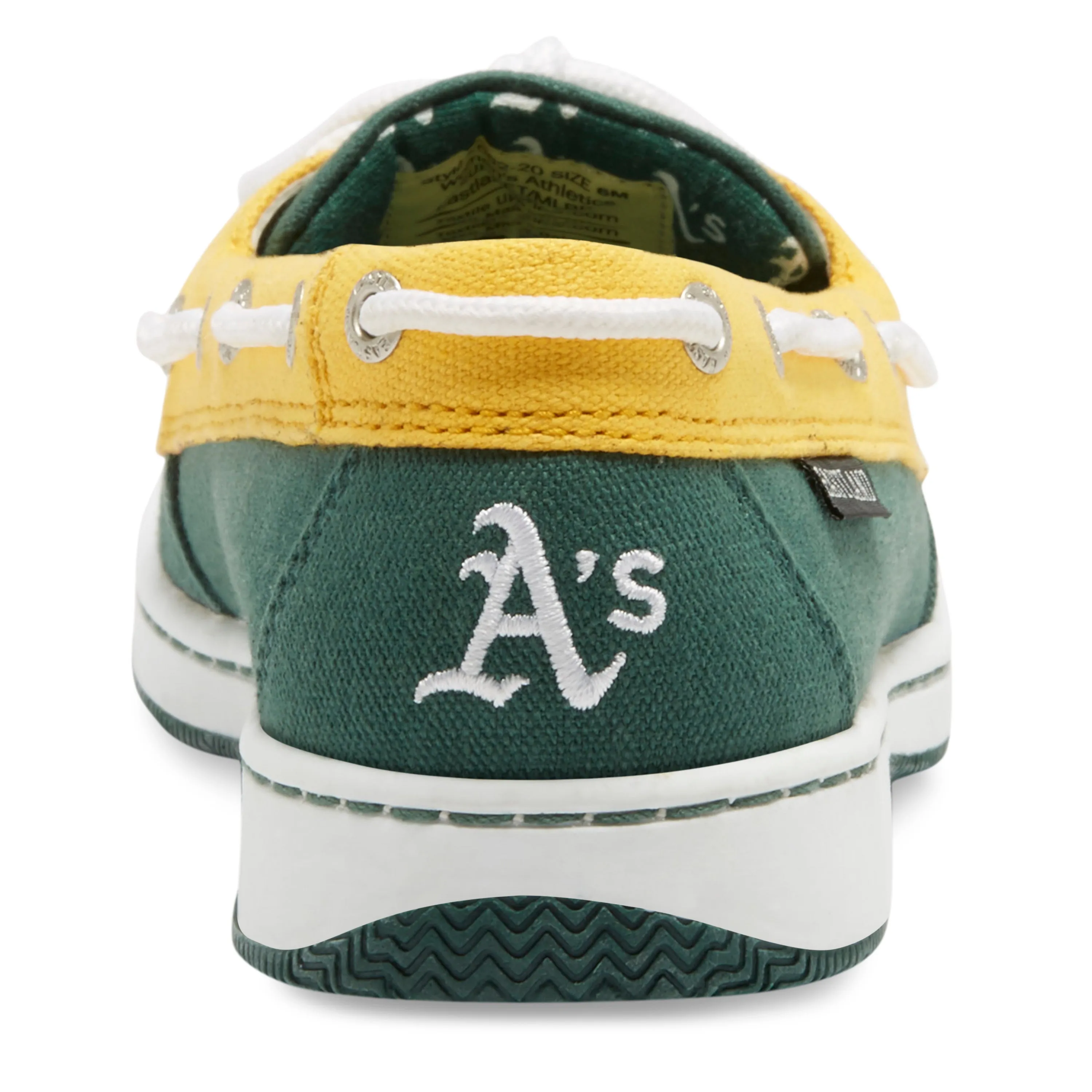 Women's Sunset MLB Oakland Athletics Canvas Boat Shoe
