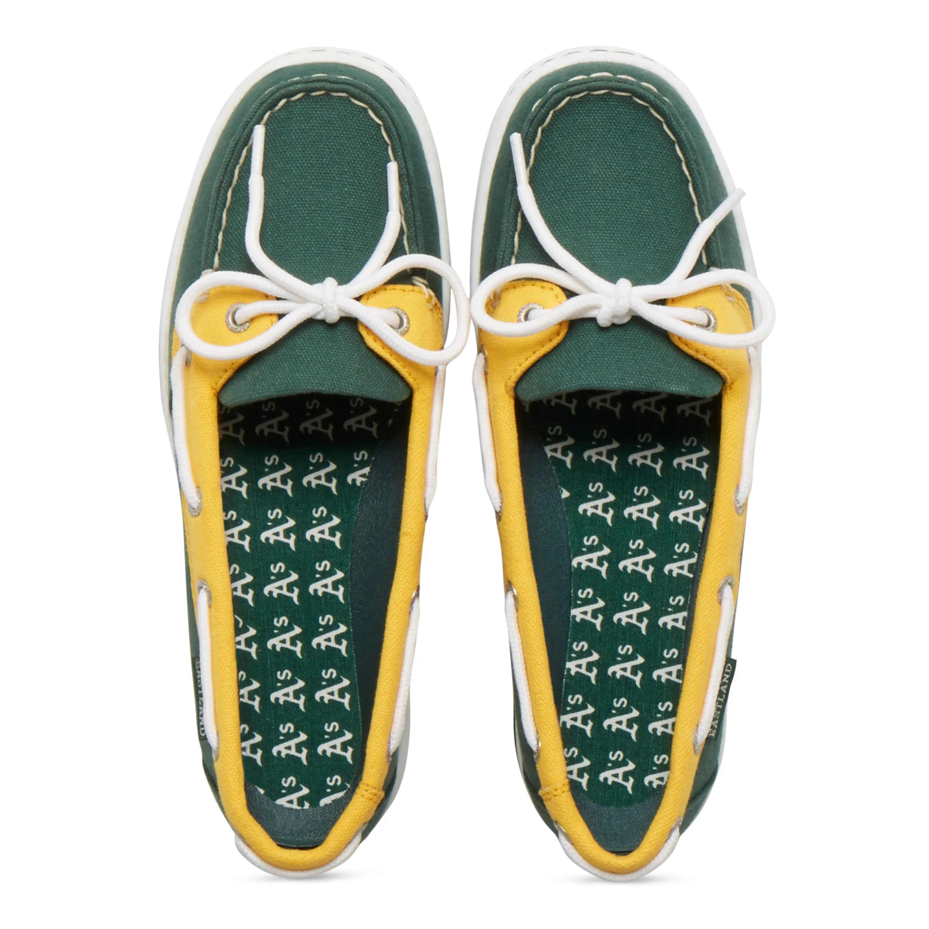 Women's Sunset MLB Oakland Athletics Canvas Boat Shoe
