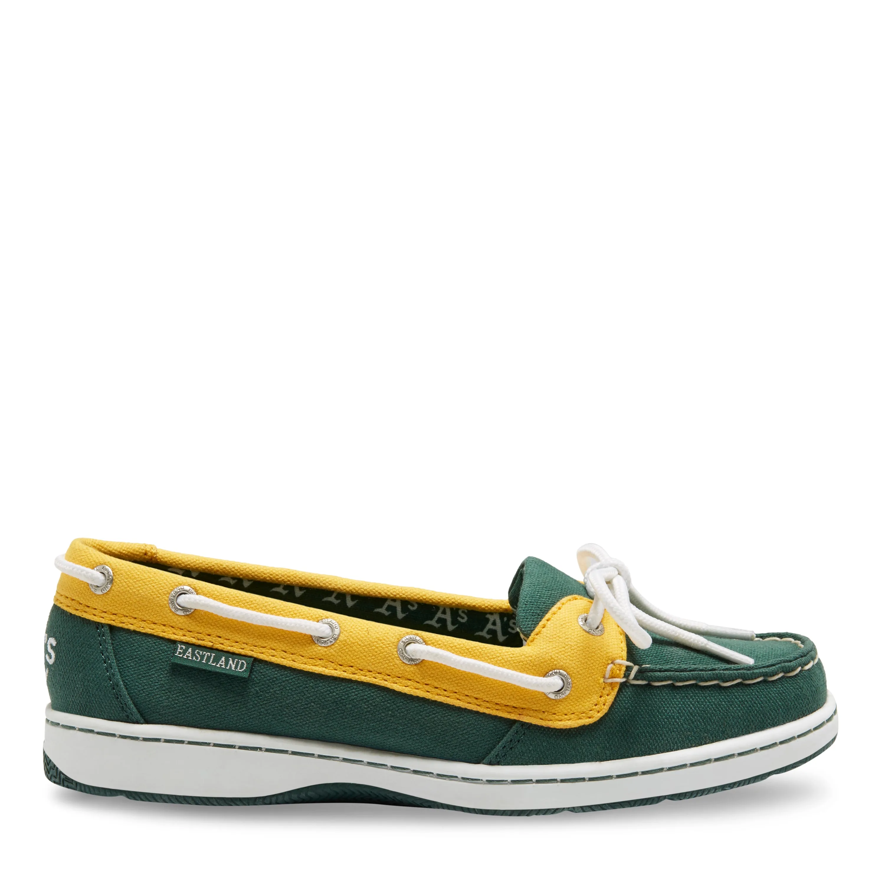 Women's Sunset MLB Oakland Athletics Canvas Boat Shoe