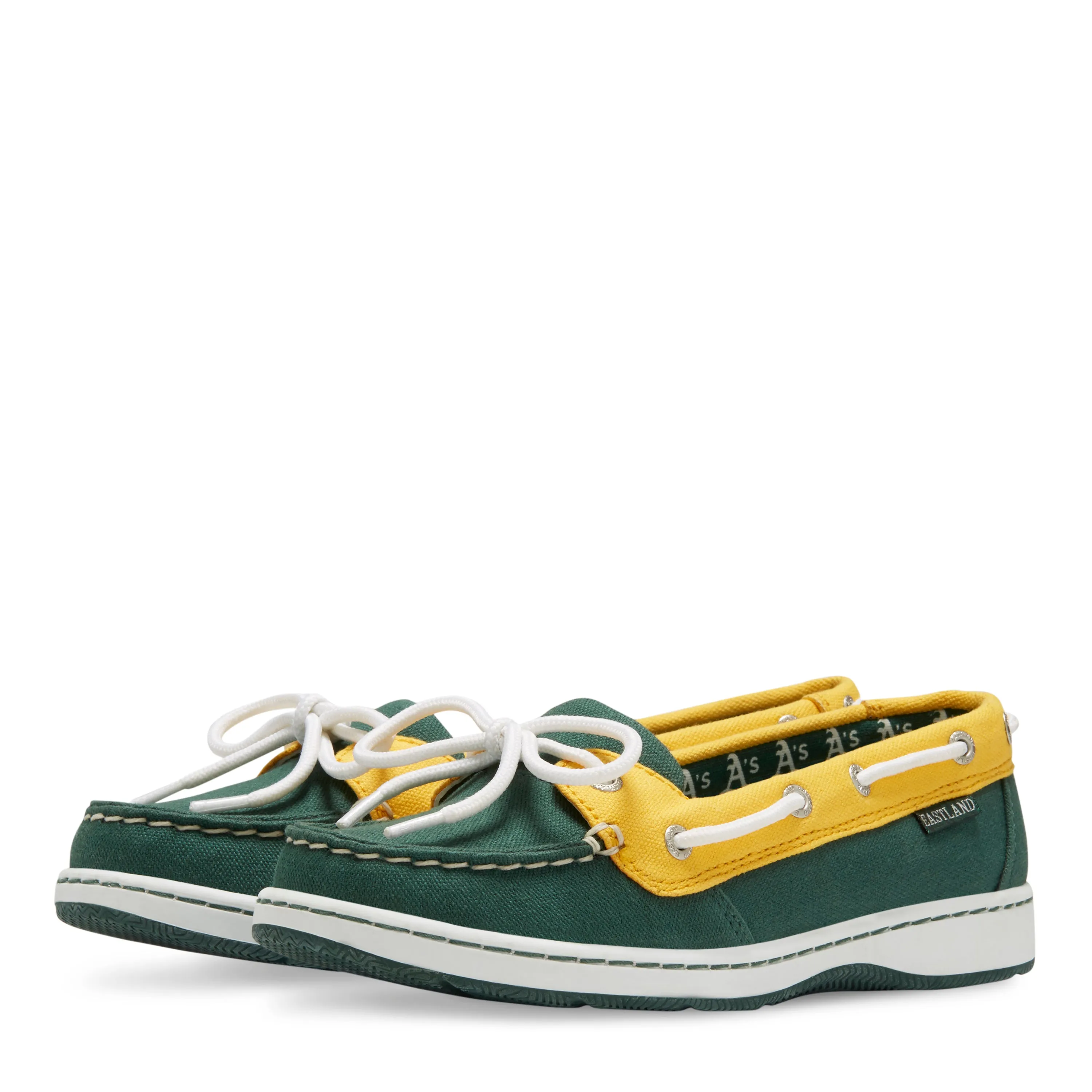 Women's Sunset MLB Oakland Athletics Canvas Boat Shoe