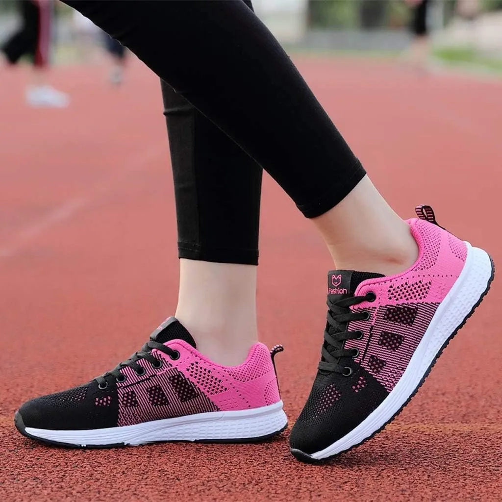 Womens Walking Shoes Lace Up Lightweight Memory Foam Cheer Running Shoes for Women Slip On Casual Dress Shoes Dress Sneakers Brown Tennis Shoe Cross Trainer Shoe