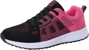 Womens Walking Shoes Lace Up Lightweight Memory Foam Cheer Running Shoes for Women Slip On Casual Dress Shoes Dress Sneakers Brown Tennis Shoe Cross Trainer Shoe