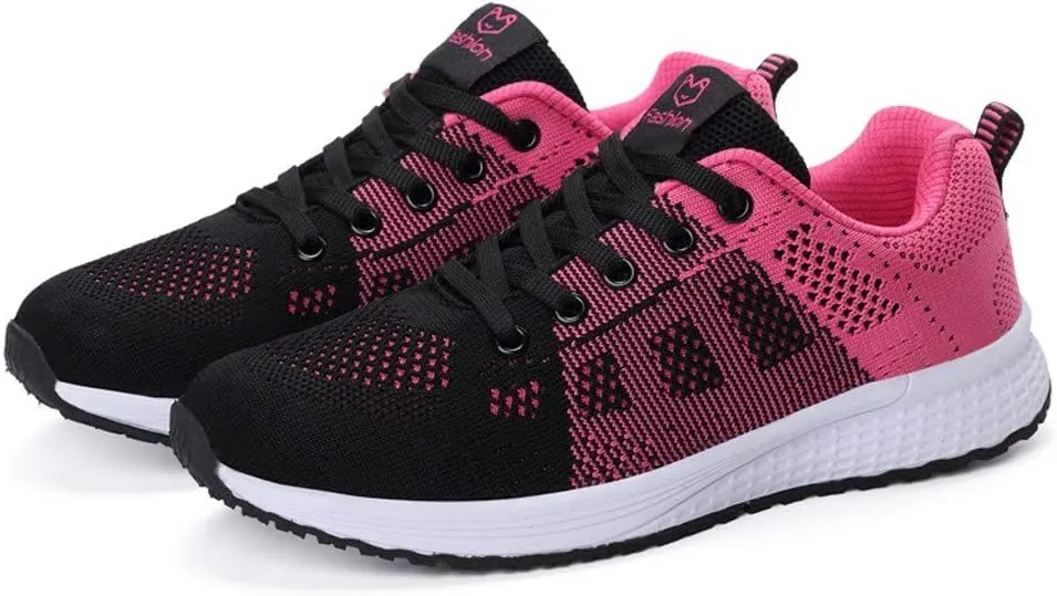 Womens Walking Shoes Lace Up Lightweight Memory Foam Cheer Running Shoes for Women Slip On Casual Dress Shoes Dress Sneakers Brown Tennis Shoe Cross Trainer Shoe