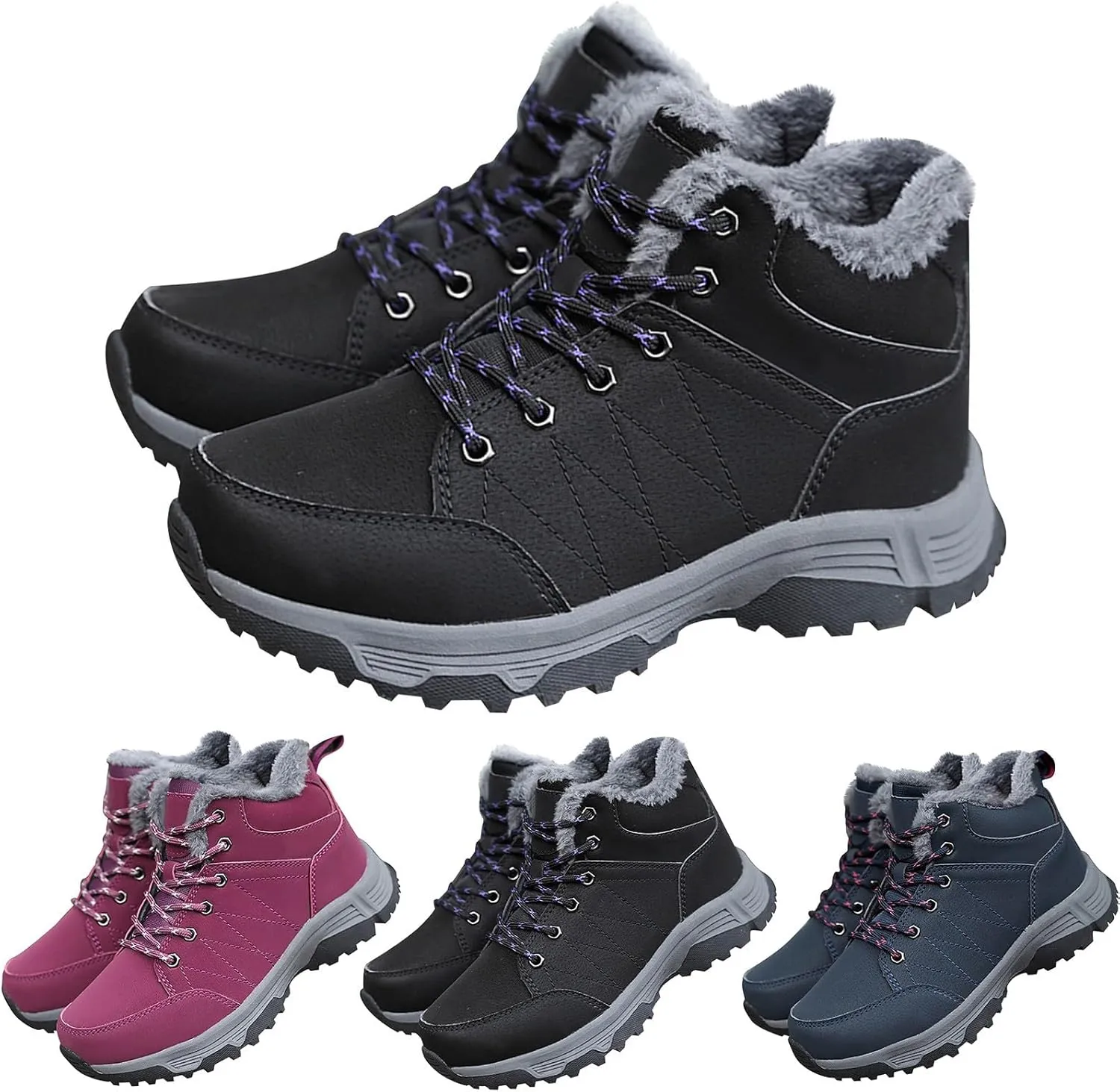 Work Boots for Men Steel Toe Hiking Sneakers Boot with Comfort Women Working Shoes Food Service Waterproof Platform Shoes Work Hike Grounded Footwear