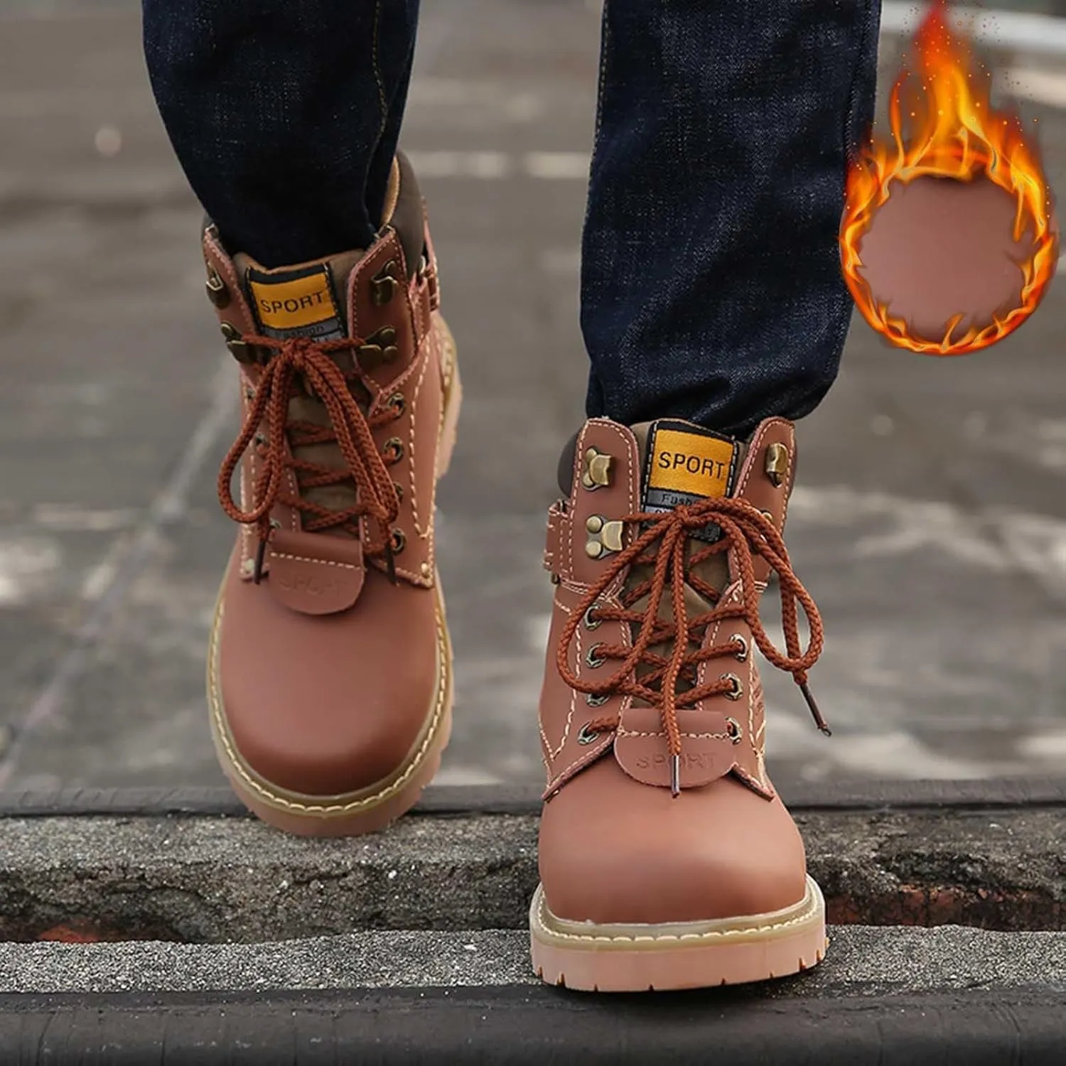 Work Boots for Men Waterproof Hiking Sneakers Ankle Booties Womens Safety Toe Shoes Slip On Platform Sneakers Indestructible Hike Grounded Footwear