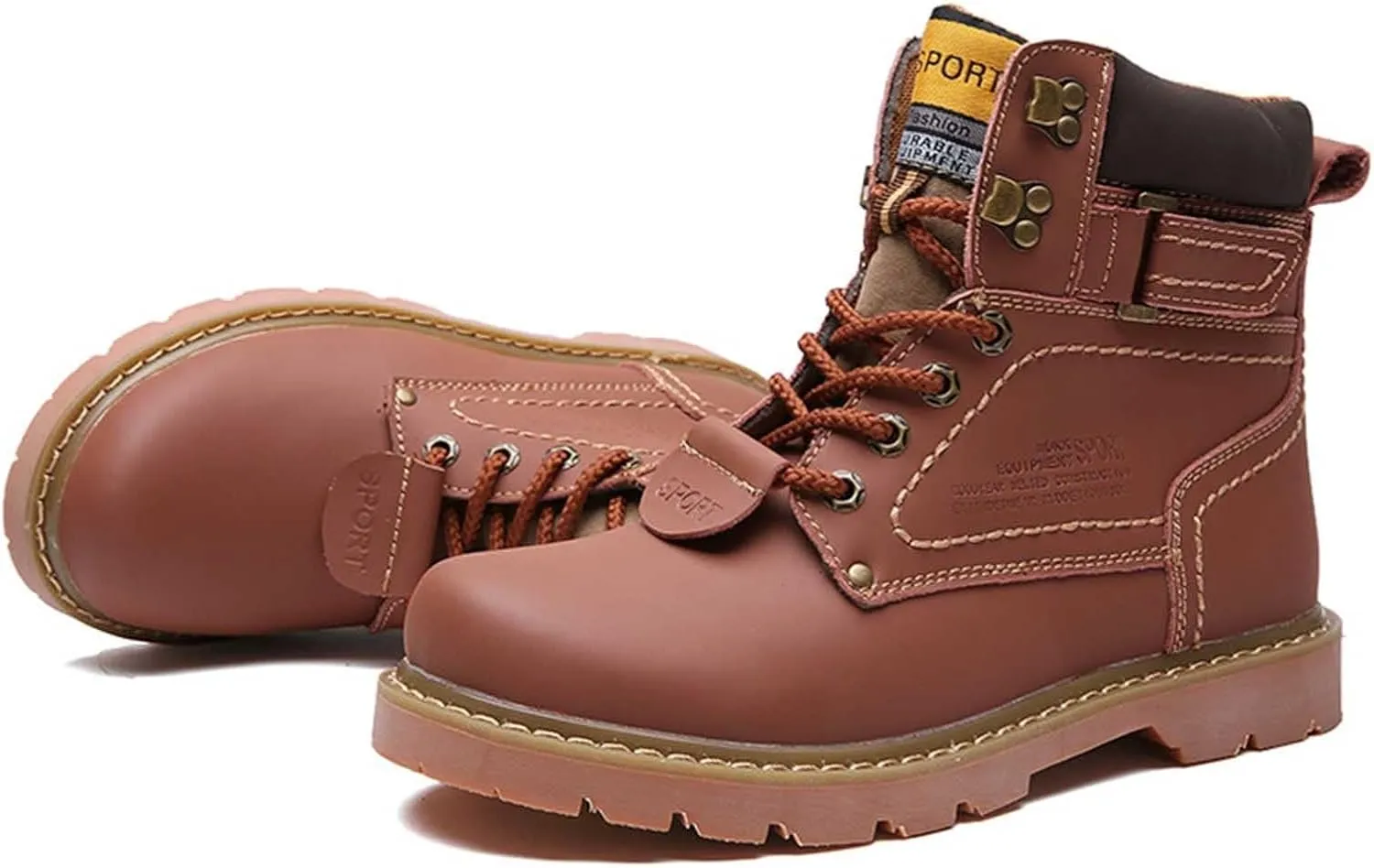 Work Boots for Men Waterproof Hiking Sneakers Ankle Booties Womens Safety Toe Shoes Slip On Platform Sneakers Indestructible Hike Grounded Footwear