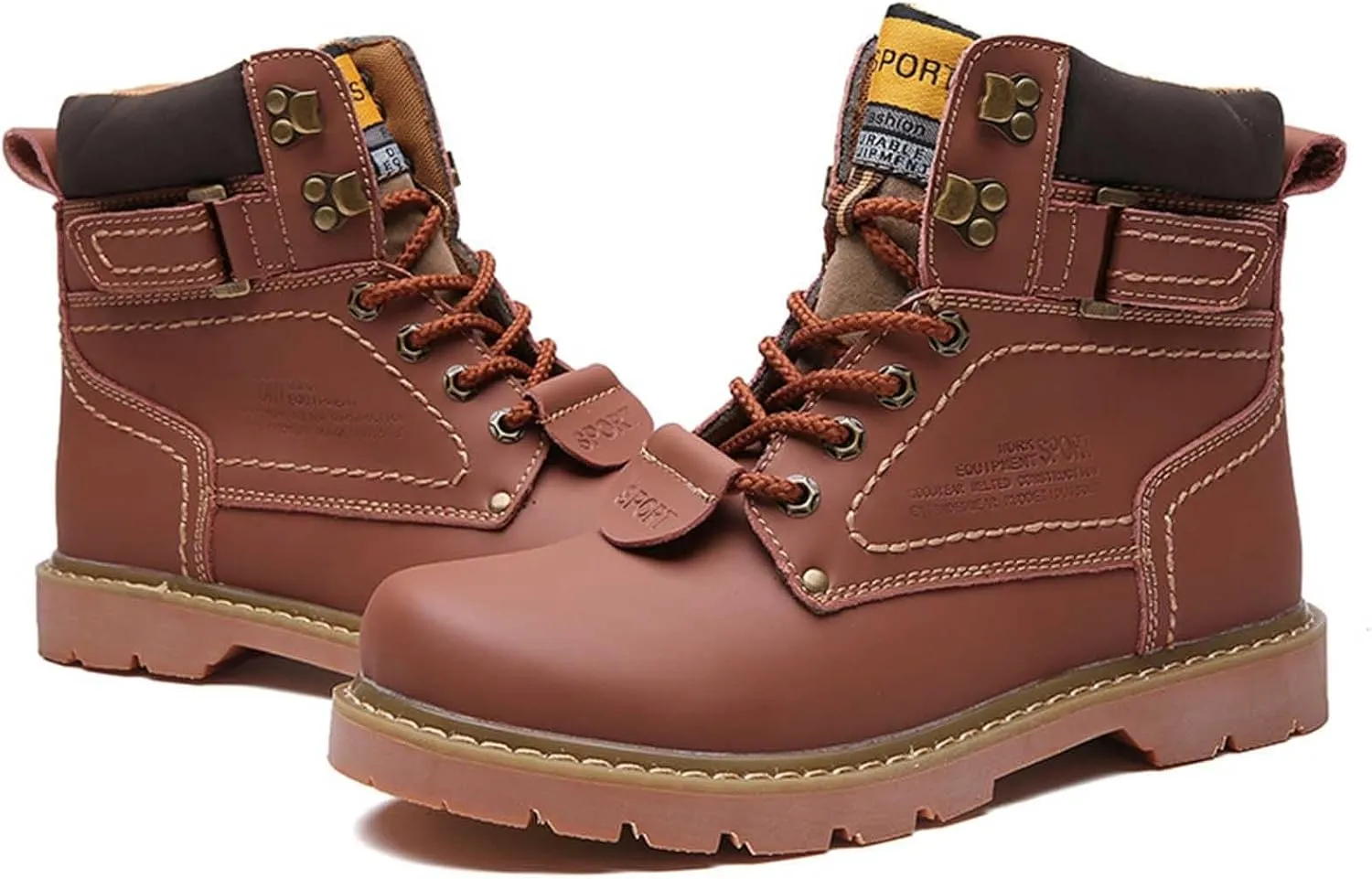 Work Boots for Men Waterproof Hiking Sneakers Ankle Booties Womens Safety Toe Shoes Slip On Platform Sneakers Indestructible Hike Grounded Footwear