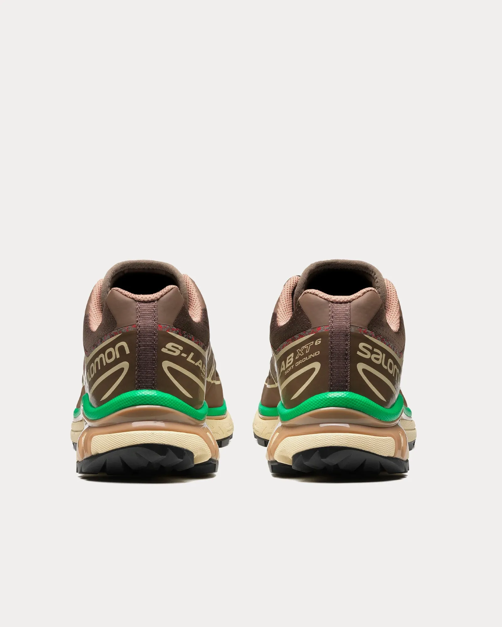 XT-6 Mindful Falcon / Almond Milk / Bright Green Low Top Sneakers